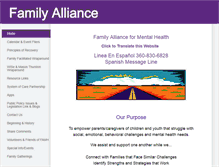 Tablet Screenshot of familyallianceformentalhealth.com